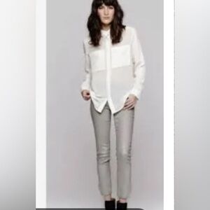 Helmut lang moto zipper ankle Gray Jeans